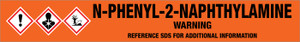 N-Phenyl-2-Naphthylamine [CAS# 135-88-6] - GHS Pipe Marking Label