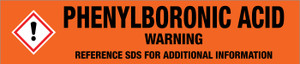 Phenylboronic Acid [CAS# 98-80-6] - GHS Pipe Marking Label