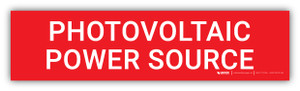Photovoltaic Power Source v2 - Arc Flash Label