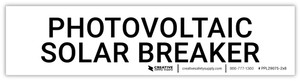 Photovoltaic Solar Breaker - Arc Flash Label