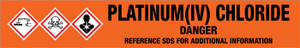 Platinum(Iv) Chloride [CAS# 13454-96-1] - GHS Pipe Marking Label