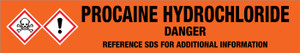 Procaine Hydrochloride [CAS# 51-05-8] - GHS Pipe Marking Label