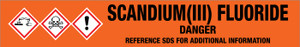 Scandium(Iii) Fluoride [CAS# 13709-47-2] - GHS Pipe Marking Label
