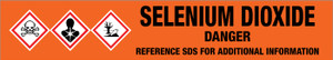 Selenium Dioxide [CAS# 7446-08-4] - GHS Pipe Marking Label