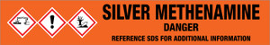 Silver Methenamine [CAS# 37604-90-3] - GHS Pipe Marking Label