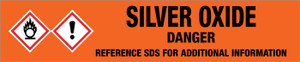 Silver Oxide [CAS# 20667-12-3] - GHS Pipe Marking Label