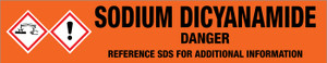 Sodium Dicyanamide [CAS# 1934-75-4] - GHS Pipe Marking Label