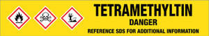 Tetramethyltin [CAS# 594-27-4] - GHS Pipe Marking Label