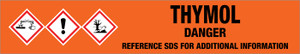 Thymol [CAS# 89-83-8] - GHS Pipe Marking Label
