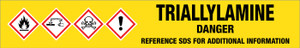 Triallylamine [CAS# 102-70-5] - GHS Pipe Marking Label