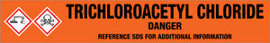 Trichloroacetyl Chloride [CAS# 76-02-8] - GHS Pipe Marking Label