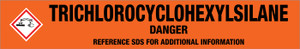 Trichlorocyclohexylsilane [CAS# 98-12-4] - GHS Pipe Marking Label