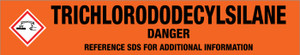 Trichlorododecylsilane [CAS# 4484-72-4] - GHS Pipe Marking Label