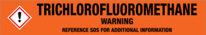 Trichlorofluoromethane [CAS# 75-69-4] - GHS Pipe Marking Label