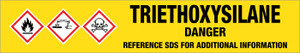Triethoxysilane [CAS# 998-30-1] - GHS Pipe Marking Label