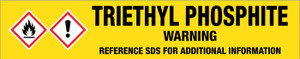 Triethyl Phosphite [CAS# 122-52-1] - GHS Pipe Marking Label