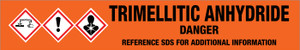 Trimellitic Anhydride [CAS# 552-30-7] - GHS Pipe Marking Label