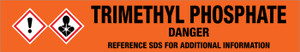 Trimethyl Phosphate [CAS# 512-56-1] - GHS Pipe Marking Label