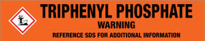 Triphenyl Phosphate [CAS# 115-86-6] - GHS Pipe Marking Label