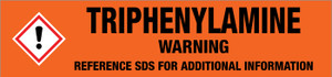 Triphenylamine [CAS# 603-34-9] - GHS Pipe Marking Label