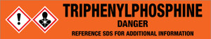Triphenylphosphine [CAS# 603-35-0] - GHS Pipe Marking Label