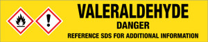 Valeraldehyde [CAS# 110-62-3] - GHS Pipe Marking Label