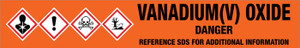Vanadium(V) Oxide [CAS# 1314-62-1] - GHS Pipe Marking Label