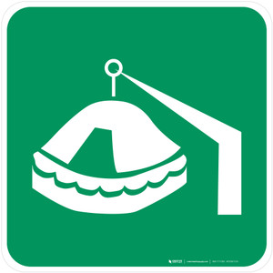 Davit-Launched Liferaft Safe Condition - ISO Floor Sign
