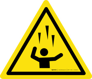 Falling Ice Warning - ISO Floor Sign