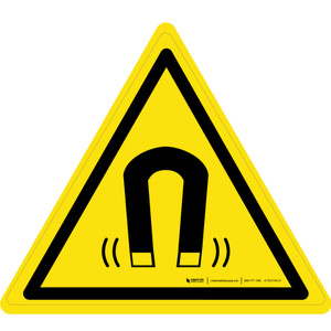 Magnetic Field Warning - ISO Floor Sign