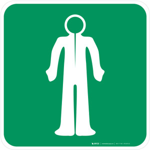 Survival Clothing Safe Condition - ISO Floor Sign