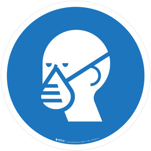 Wear a Mask Mandatory - ISO Floor Sign