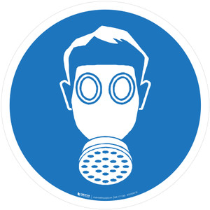 Wear Respiratory Protection Mandatory - ISO Floor Sign