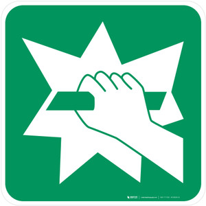 Break to Obtain Access Safe Condition - ISO Floor Sign