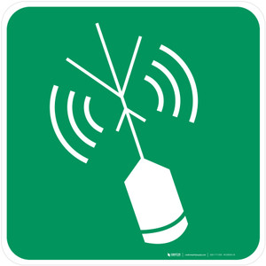 Emergency Position Indicating Radio Beacon Safe Condition - ISO Floor Sign