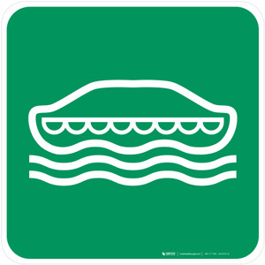 Lifeboat Safe Condition - ISO Floor Sign