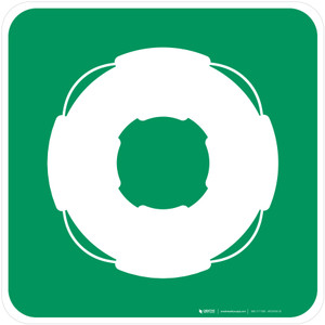Lifebuoy Safe Condition - ISO Floor Sign