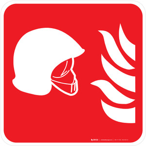 Collection of Fire Fighting Equipment Fire Safety - ISO Floor Sign
