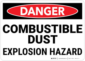 Danger: Combustible Dust Explosion Hazard - Wall Sign