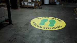 Pedestrian Walkway Footprints - SignCast™ S200 Virtual Sign Pedestrian Walkway Footprints - SignCast™ S200 Virtual Sign