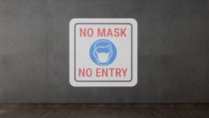 No Mask/No Entry - SignCast™ S200 Virtual Sign No Mask/No Entry - SignCast™ S200 Virtual Sign
