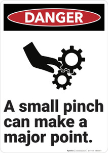Danger: Pinch Point - Wall Sign