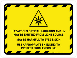 ISO Hazardous Optical Radiation Landscape - Wall Sign