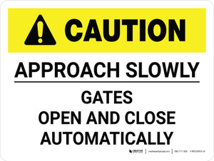 Danger Gates Open & Close Automatically Safety Business Sign Sticker D194 