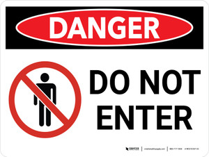 Danger Do Not Enter Signs Creative Safety Supply