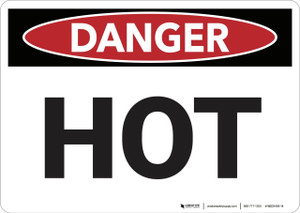 Danger: Hot - Wall Sign