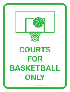 Courts For Basketball Only Portrait with Icon