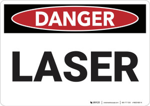 Danger: Laser - Wall Sign
