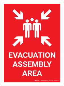 Evacuation Assembly Area Portrait with Graphic