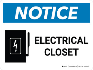 Notice: Electrical Closet Landscape with Graphic